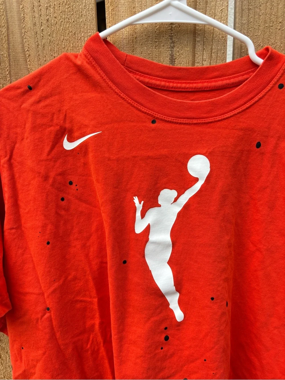 Nike Women's Orange WNBA Boxy Splatter T-shirt